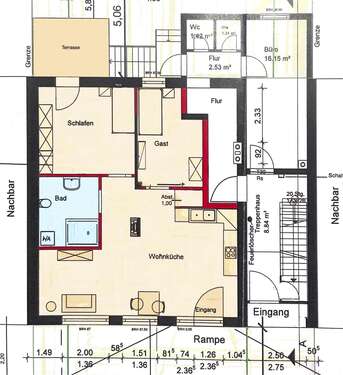 Foto - Wohnung zum Mieten in Bad Kreuznach 1.050,00 € 72 m²