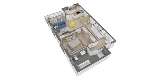 Foto - Wohnung zum Kaufen in Offenbach 343.850,00 € 64.7 m²