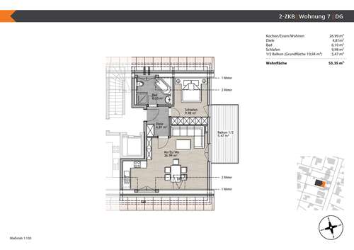 Foto - Wohnung zum Kaufen in München 499.000,00 € 53.35 m²