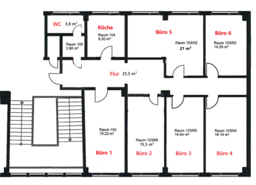 Foto - Büro in Halle (Saale) 1.200,00 € 150 m²