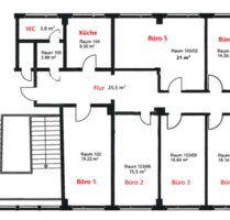 Büro in Halle (Saale) 1.200,00 € 150 m²