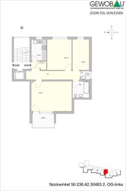 Foto - Wohnung zum Mieten in Essen 585,00 € 79.32 m²