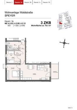 Foto - Wohnung zum Mieten in Speyer 538,08 € 79.13 m²