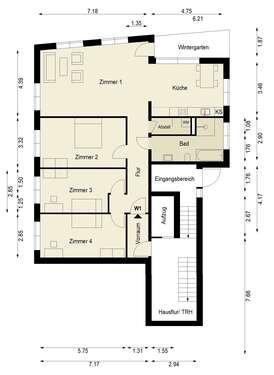 Foto - Wohnung zum Kaufen in Berlin 827.000,00 € 127.9 m²