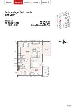 Foto - Wohnung zum Mieten in Speyer 405,96 € 59.7 m²
