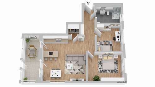 Foto - Wohnung zum Mieten in Deggendorf 1.100,00 € 87 m²