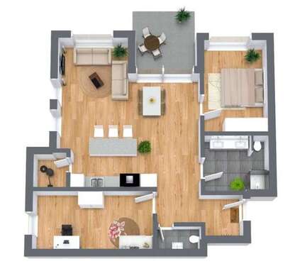 Foto - Wohnung zum Mieten in Crailsheim 1.123,00 € 90.54 m²