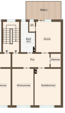 Foto - Wohnung zum Mieten in Frankenthal 870,46 € 75 m²