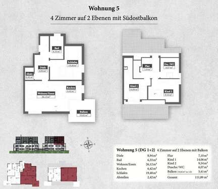 Foto - Wohnung zum Kaufen in Mering 699.000,00 € 111.88 m²