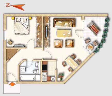 Foto - Wohnung zum Kaufen in Darmstadt 118.000,00 € 53.6 m²