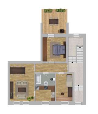 Foto - Wohnung zum Mieten in Dortmund 650,00 € 56 m²