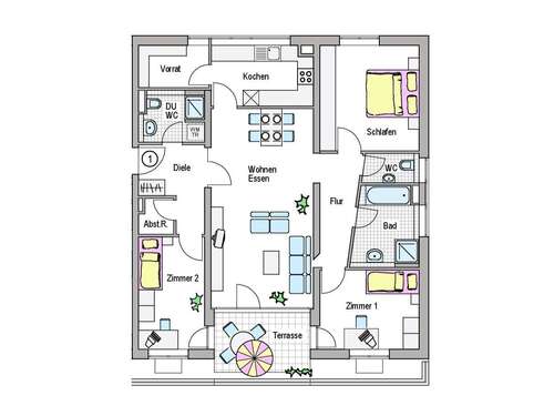 Foto - Wohnung zum Kaufen in Ulm 557.000,00 € 110.3 m²
