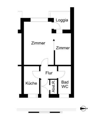 Foto - Wohnung zum Mieten in Bremerhaven 251,00 € 39.65 m²