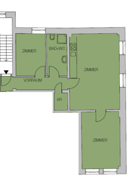 Foto - Wohnung zum Mieten in Gelsenkirchen 454,00 € 64 m²