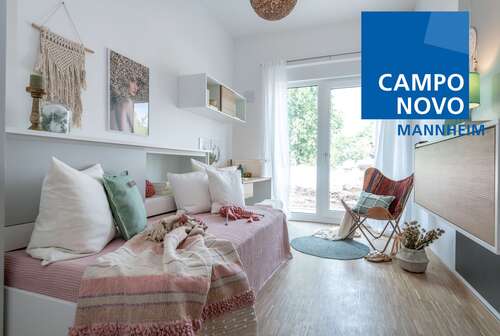 Foto - Wohnung zum Mieten in Mannheim 470,00 € 20.97 m²