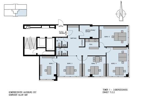 Foto - Büro in Augsburg 1.790,00 € 155.85 m²