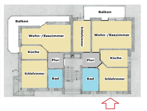 Foto - Wohnung zum Mieten in Hiddenhausen 550,00 € 73 m²