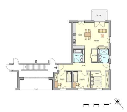 Foto - Wohnung zum Mieten in Weinböhla 1.234,00 € 105 m²