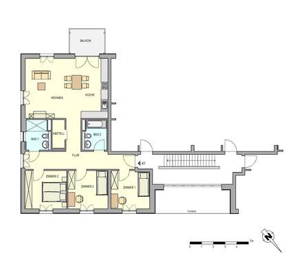 Foto - Wohnung zum Mieten in Weinböhla 1.222,00 € 104 m²