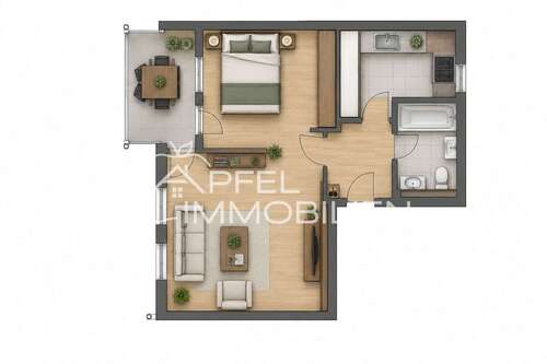 Foto - Wohnung zum Kaufen in Ditzingen 129.000,00 € 45 m²