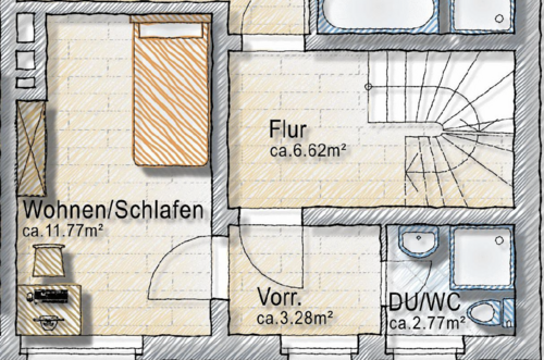Foto - Wohnung zum Mieten in Viersen 530,00 € 18 m²