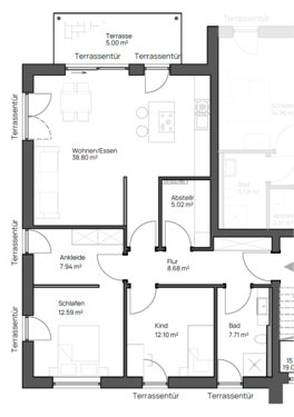Foto - Wohnung zum Kaufen in Giekau 399.000,00 € 97 m²