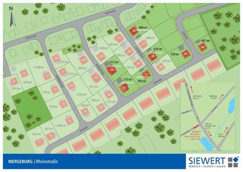 Foto - Grundstück zu verkaufen in Merseburg 94.041,00 € 729 m²