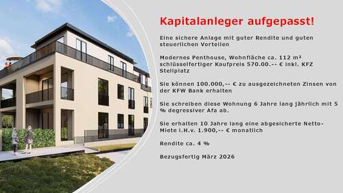Foto - Wohnung zum Kaufen in Bergheim Glessen 570.000,00 € 112.8 m²