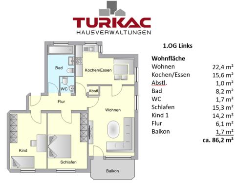 Foto - Wohnung zum Kaufen in Dautphetal 163.000,00 € 86.2 m²