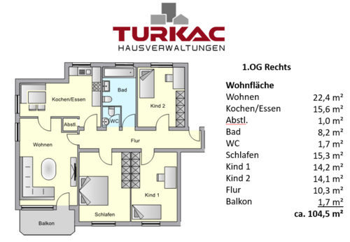 Foto - Wohnung zum Kaufen in Dautphetal 197.000,00 € 104.5 m²
