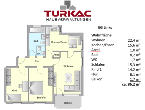 Foto - Wohnung zum Kaufen in Dautphetal 163.000,00 € 86.2 m²