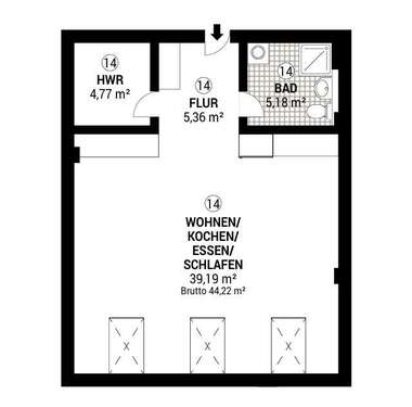 Foto - Wohnung zum Mieten in Tuttlingen 740,00 € 55 m²