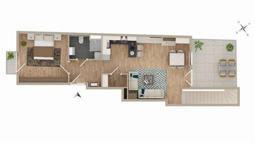 Foto - Wohnung zum Kaufen in Karlsruhe 499.000,00 € 88.61 m²