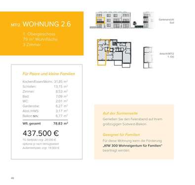Foto - Wohnung zum Kaufen in Langenau 437.500,00 € 79 m²