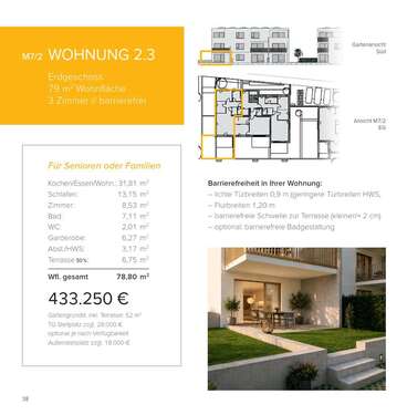 Foto - Wohnung zum Kaufen in Langenau 433.250,00 € 79 m²