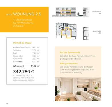 Foto - Wohnung zum Kaufen in Langenau 342.750,00 € 62 m²