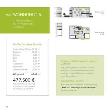 Foto - Wohnung zum Kaufen in Langenau 477.500,00 € 86 m²