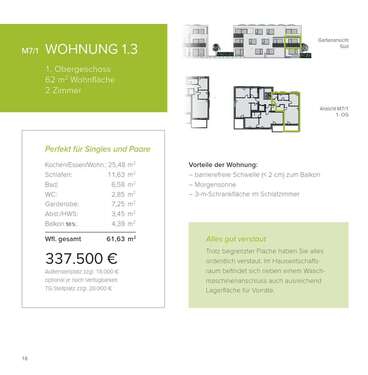 Foto - Wohnung zum Kaufen in Langenau 337.500,00 € 62 m²