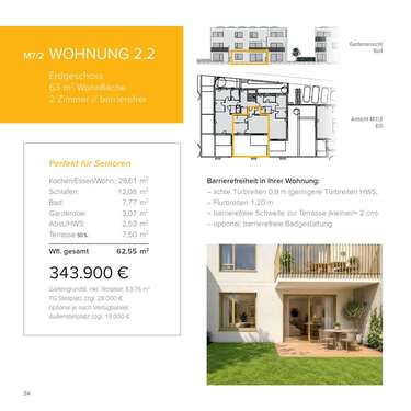 Foto - Wohnung zum Kaufen in Langenau 343.900,00 € 63 m²