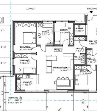 Foto - Wohnung zum Kaufen in Bubsheim 428.500,00 € 108.94 m²