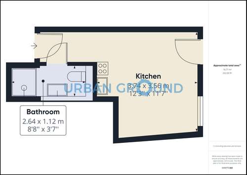 Foto - Wohnung zum Mieten in Berlin 649,20 € 17.7 m²