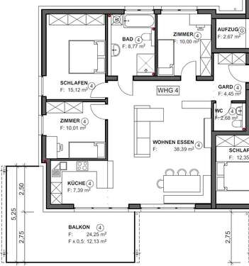 Foto - Wohnung zum Kaufen in Bubsheim 438.500,00 € 108.94 m²