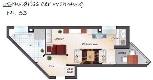 Foto - Wohnung zum Kaufen in Mannheim 140.000,00 € 43 m²