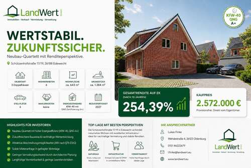 Foto - Haus zum Kaufen in Edewecht 2.572.000,00 € 643.02 m²