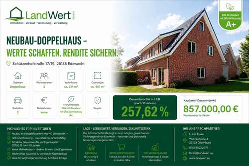 Foto - Haus zum Kaufen in Edewecht 857.000,00 € 214.34 m²