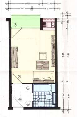 Foto - Wohnung zum Mieten in München 740,00 € 32 m²