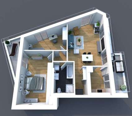 Foto - Wohnung zum Kaufen in Leipzig 514.386,00 € 100.86 m²