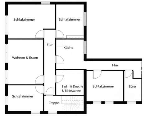 Foto - Wohnung zum Mieten in Hagen am Teutoburger Wald 870,00 € 115 m²