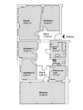 Foto - Wohnung zum Mieten in Münster 1.850,00 € 123.85 m²