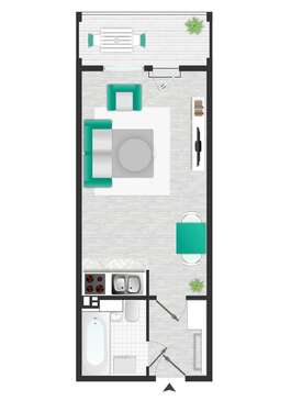 Foto - Wohnung zum Mieten in Zwickau 109,52 € 29.6 m²